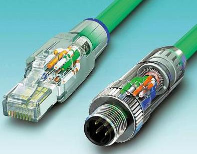 圖3 按入電纜芯、剪斷，且蓋好防護(hù)蓋：無(wú)論是RJ45還是M12連接器，它們都能夠?qū)崿F(xiàn)快速且可靠的安裝