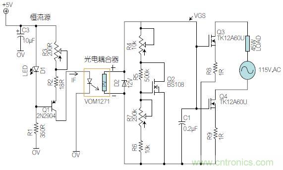 圖1：基于有源器件的線性區(qū)域進行功率控制。
