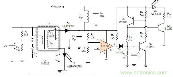 神級反激式開關(guān)電源，在1.1V電壓下點亮了HBLED燈！