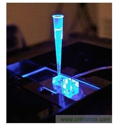 加州柏克萊大學所開發(fā)的“心臟單芯片”用以放置從成人干細胞產(chǎn)出的人類心臟組織，該系統(tǒng)有一天可望替代實驗動物應用于藥物安全篩檢