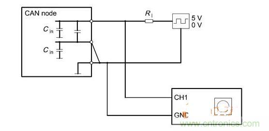  Cdiff測(cè)試原理（CANnode輸出線從上往下為CANH、CANL、GND）