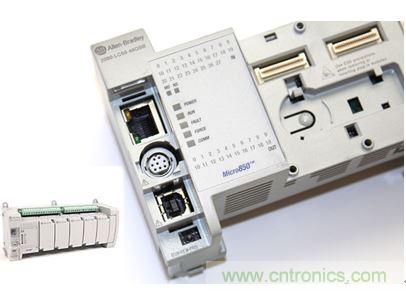 圖1：Allen-Bradley Micro850可編程邏輯控制器(PLC)的價格約為500美元，是高度堅固、可配置、隔離性和易用性方面的標(biāo)桿，盡管有PC/嵌入式計算設(shè)備的競爭，仍在工廠自動化領(lǐng)域中保持著強(qiáng)勢地位。