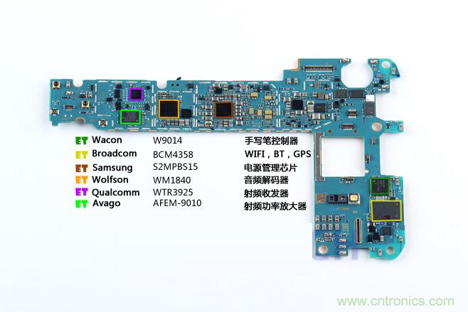 Galaxy Note5拆解，與S系列差距日漸模糊