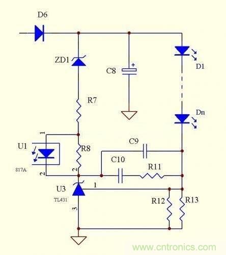 LED驅(qū)動(dòng)電源：3個(gè)電路巧妙利用TL431來恒流！
