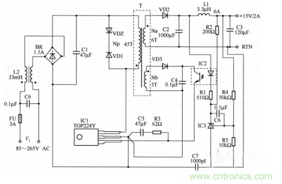 六款簡單的開關電源電路設計，內(nèi)附原理圖詳解
