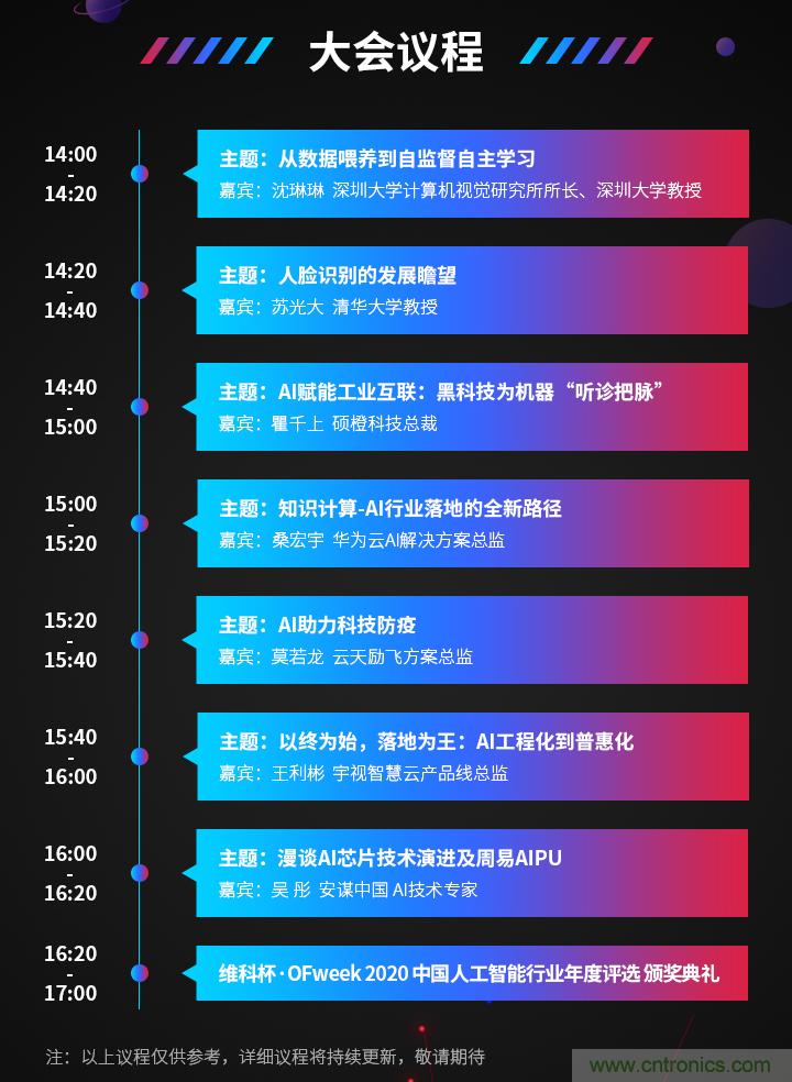 深圳喊你來參加“OFweek 2020（第五屆）人工智能技術創(chuàng)新論壇”啦！