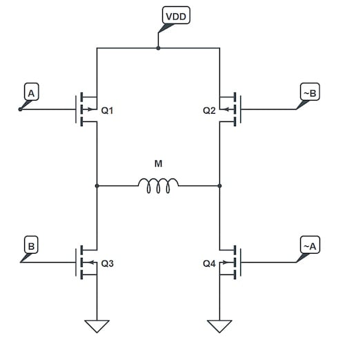 使用互補(bǔ)PWM、擊穿和死區(qū)時(shí)間的 H 橋直流電機(jī)控制